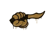 Sealed Graffiti | Backstab (Desert Amber) image