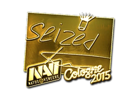 Sticker | seized (Gold) | Cologne 2015 image