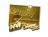 Sticker | seized (Gold) | Cologne 2015 image