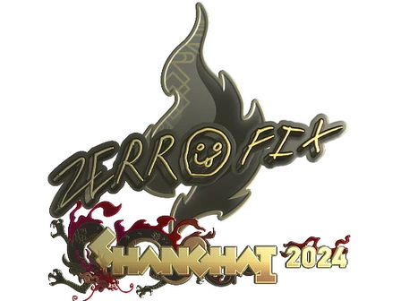 Sticker | zeRRoFIX (Gold) | Shanghai 2024 image