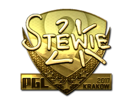 Sticker | Stewie2K (Gold) | Krakow 2017 image