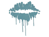 Sealed Graffiti | Kiss (Wire Blue) image