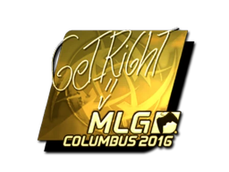 Sticker | GeT_RiGhT (Gold) | MLG Columbus 2016 image