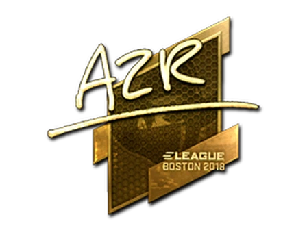 Sticker | AZR (Gold) | Boston 2018 image