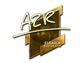 Sticker | AZR (Gold) | Boston 2018 image