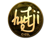 Sticker | hutji (Gold) | Katowice 2019 image