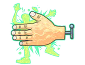 Sticker | High Five! (Glitter) image