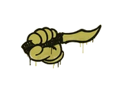 Sealed Graffiti | Backstab (Tracer Yellow) image