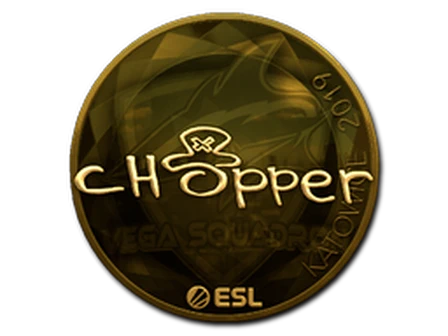 Sticker | chopper (Gold) | Katowice 2019 image