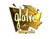 Sticker | gla1ve (Gold) | Cologne 2016 image