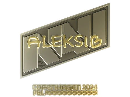 Sticker | Aleksib (Gold) | Copenhagen 2024 image