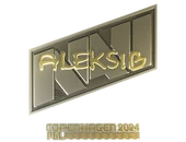 Sticker | Aleksib (Gold) | Copenhagen 2024 image