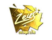 Sticker | Zeus (Gold) | Cologne 2016 image