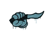 Sealed Graffiti | Backstab (Wire Blue) image