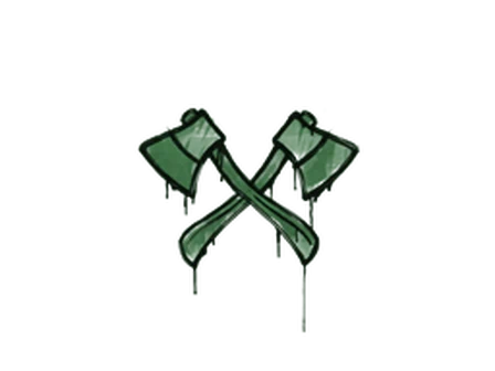 Sealed Graffiti | X-Axes (Jungle Green) image