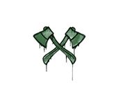 Sealed Graffiti | X-Axes (Jungle Green) image