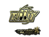 Sticker | WOOD7 (Gold) | Antwerp 2022 image