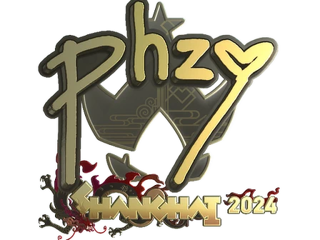Sticker | phzy (Gold) | Shanghai 2024 image