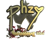 Sticker | phzy (Gold) | Shanghai 2024 image