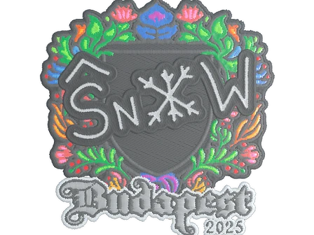 Sticker | snow (Embroidered) | Budapest 2025 image
