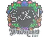 Sticker | snow (Embroidered) | Budapest 2025 image