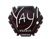 Sticker | yay | London 2018 image