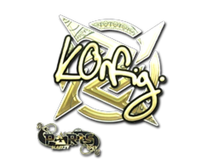 Sticker | k0nfig (Gold) | Paris 2023 image