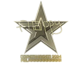 Sticker | floppy (Gold) | Copenhagen 2024 image