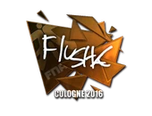 Sticker | flusha (Foil) | Cologne 2016 image