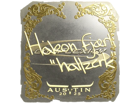 Sticker | hallzerk (Gold) | Austin 2025 image