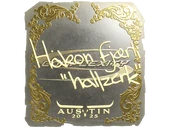 Sticker | hallzerk (Gold) | Austin 2025 image