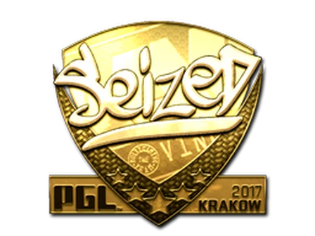Sticker | seized (Gold) | Krakow 2017 image
