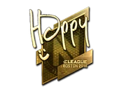 Sticker | Happy (Gold) | Boston 2018 image