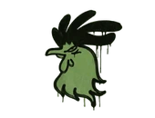 Sealed Graffiti | Cocky (Battle Green) image