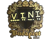Sticker | VINI (Gold) | Budapest 2025 image
