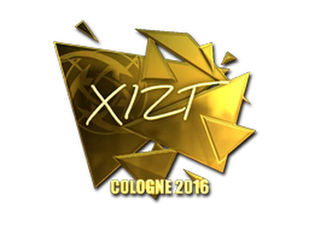 Sticker | Xizt (Gold) | Cologne 2016 image