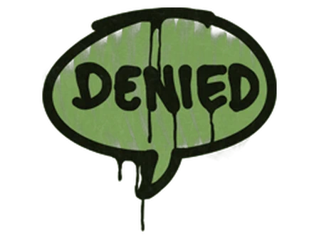 Sealed Graffiti | Denied (Battle Green) image