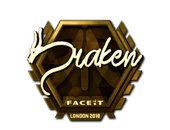 Sticker | draken (Gold) | London 2018 image