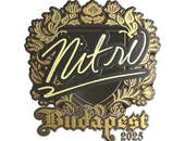 Sticker | nitr0 (Gold) | Budapest 2025 image