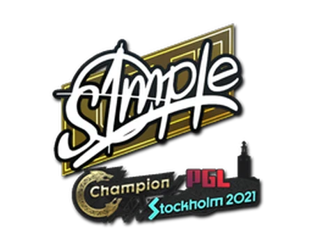 Sticker | s1mple | Stockholm 2021 image
