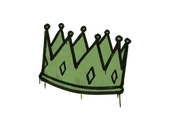 Sealed Graffiti | King Me (Battle Green) image