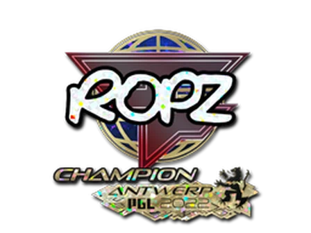 Sticker | ropz (Glitter, Champion) | Antwerp 2022 image