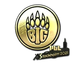 Sticker | BIG (Gold) | Stockholm 2021 image