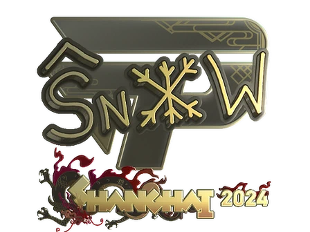 Sticker | snow (Gold) | Shanghai 2024 image