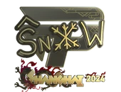 Sticker | snow (Gold) | Shanghai 2024 image
