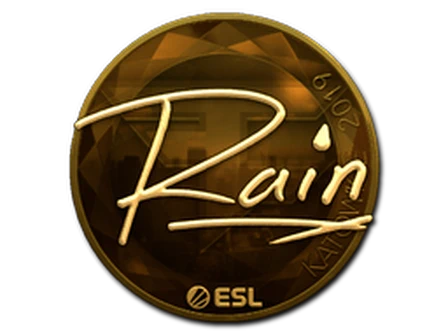 Sticker | rain (Gold) | Katowice 2019 image
