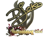 Sticker | Djoko (Gold) | Shanghai 2024 image