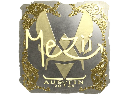 Sticker | mezii (Gold) | Austin 2025 image