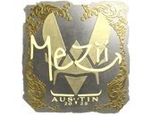 Sticker | mezii (Gold) | Austin 2025 image