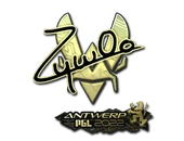 Sticker | ZywOo (Gold) | Antwerp 2022 image